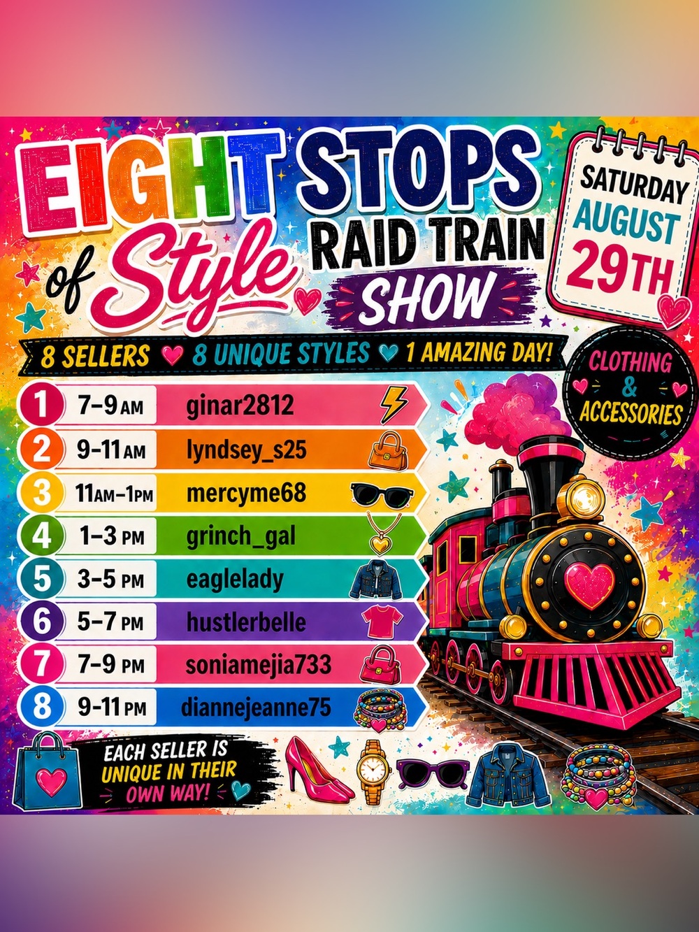 8 Stops of Style Raid Train 🚂
